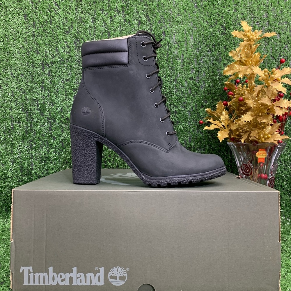 TIMBERLAND WOMENS TILLSTON LACE-UP BOOT - BLACK - Picture 1 of 10